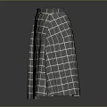 Elegant Gray Plaid Pleated Skirt With Flared Hem And Classic Design For Women