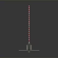 Vehicle Barrier System With Red And White Striped Arm On Road Lane