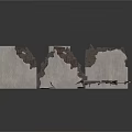 Rough Textured Broken Gray Concrete Structures With Damaged Edges For Scene Construction Elements