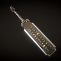 Engraved Metal Sword With Intricate Decorative Hilt And Sharp Blade Design