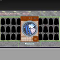 Panasonic DP Device Auto Care System With Washing Machine And Clothes Icons
