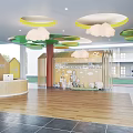 Modern Kindergarten Hall 3d model