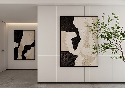 Modern Decorative Hanging Painting 3d model