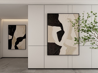 Modern Decorative Hanging Painting 3d model