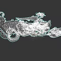 Fantasy Vintage Motorcycle With Intricate Wooden Carvings And Metal Gears