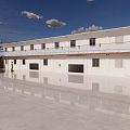 Modern dormitory building rescue team office residence dormitory equipment room with internal structure decoration layout container building mobile residence container worker dormitory office 3d model