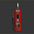 Red Shell Fuel Dispenser With Digital Display And Fuel Nozzle