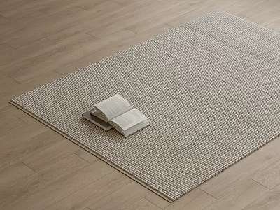 modern square carpet carpet 3d model