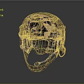 Tactical Combat Helmet With Military Style Goggles And Protective Microphone Strap