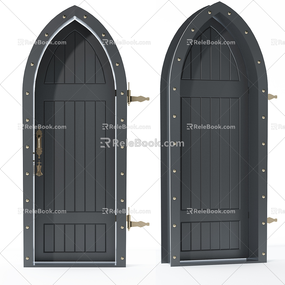 American swing door 3d model