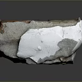 Wooden Stone Material With White And Orange Natural Rough Surface Texture
