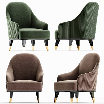 Vintage Lounge Chair Roche Bovos EDEN ROCK 3d model