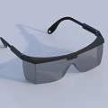Black Frame Safety Goggles With Clear Protective Lenses And Modern Design
