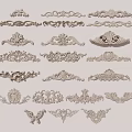 Various Intricate Carved Decorative Ornaments for Furniture and Home Decor