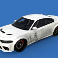 White Sports Sedan With Black Wheels Red Brake Calipers And Sporty Exterior Design