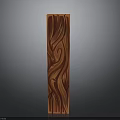 Red Wooden Texture Plant Inspired Decorative Strip For Home Art