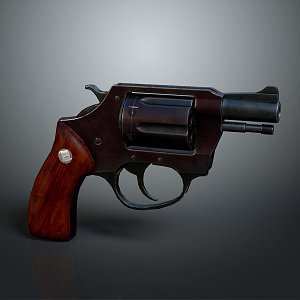 Tactical revolver pistol semi-automatic pistol automatic pistol 3d model