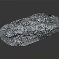 Natural Rough Surface Stone With Gray White Texture And Irregular Shape
