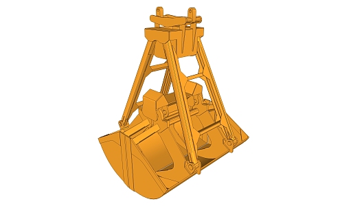 modern grab crane 3d model