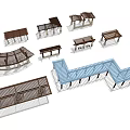 Pergola Design Collection Featuring Wooden Structures Arched Roofs and Linear Styles 3d model