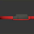 Red Handle Utility Knife with Silver Blade and Serrated Edge for Household Use