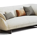 modern double sofa 3d model