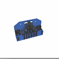 Black Industrial Equipment Mechanical Components With Various Shapes Including Cylinders Blocks And Holes