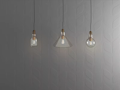 Modern chandelier glass chandelier 3d model Modern chandelier glass chandelier 3d model