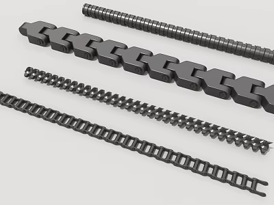 Industrial Equipment High Quality Mechanical Chains in Various Types for Machinery 3d model