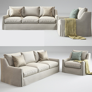 Combination sofa 3d model