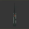 Gray And Green Walkie Talkie Daily Use Electrical Appliance With Antenna Display Screen And Buttons
