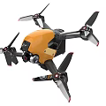 Professional Yellow And Black Drone With Four Rotors And Camera For Aerial Use