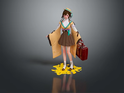 Cartoon Beauty Animation Beauty Animation Beauty Cartoon Girl Animation Girl Cartoon Girl Fantasy Beauty 3d model