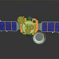 Advanced Orbital Satellite With Solar Panels And Scientific Instruments For Space Exploration
