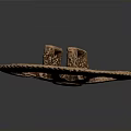 Shiny Copper Gear Mechanical Equipment With Star Shaped Design And Toothed Edge