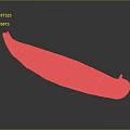 Traditional Wooden Watercraft With Classic Canoe Shape And Interior Wooden Seats