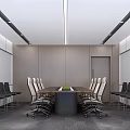 Modern Conference Room With Large Screen Showing Dune Bright Windows And Comfortable Chairs