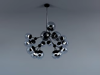 Modern chandelier 3d model