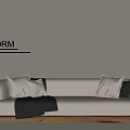 Multiplayer Sofa 3d model