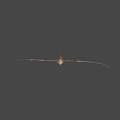 Prehistoric Pterosaur with Elongated Beak Prominent Cranial Crest and Detailed 3D Rendering