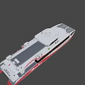 Modern Catamaran Ferry Realis 1 With Red White Black Exterior And Passenger Windows