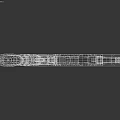 Futuristic Chronos Armaments Weapon With Gold Silver Finish And Red Glowing Core