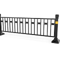 Gold And Black Roadside Safety Barriers For Urban Traffic Facilities