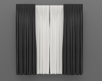 Modern Curtains 3d model