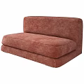 Modern Reddish Brown Fabric Sofa Set With Comfortable Cushion And Backrest 3d model