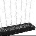Decorative Garden Ornament Vertical Water Feature With LED Lights And Marble Frame