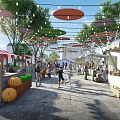 Modern Bazaar Country Bazaar 3d model