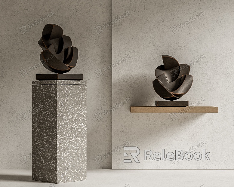 Modern Sculpture Abstract Sculpture model