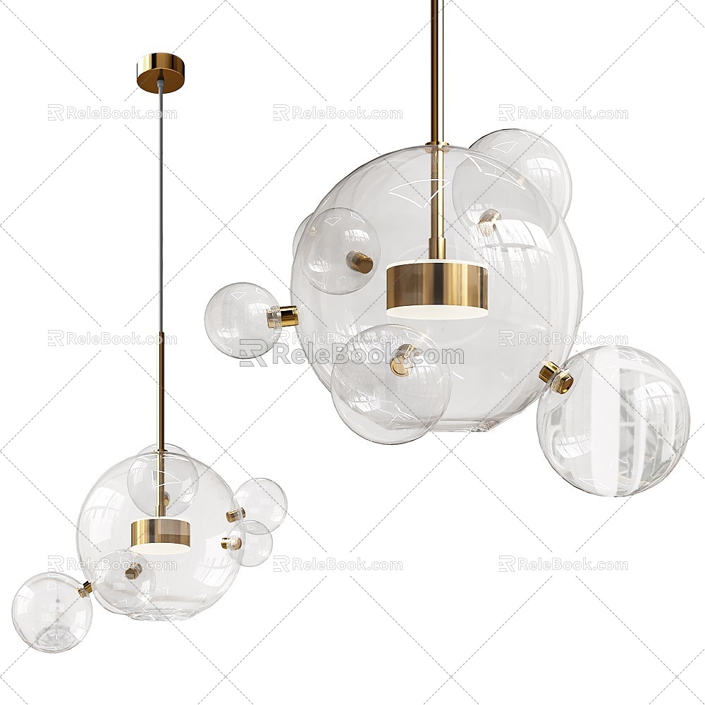 Modern glass chandelier model