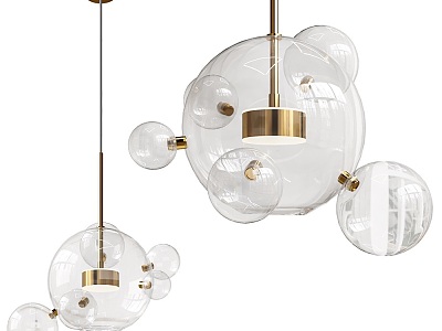 Modern glass chandelier model